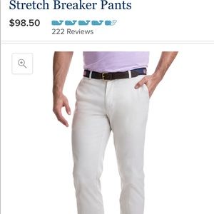 VINEYARD VINES • Slim Fit Stretch Breaker Pant